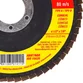 Disco de Flap 115mm Starrett Grão 60 em Fibra de Vidro Cônico