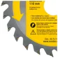 Lâmina de Serra Circular Vonder 110 mm x 20 mm Com 24 Dentes de Metal Duro