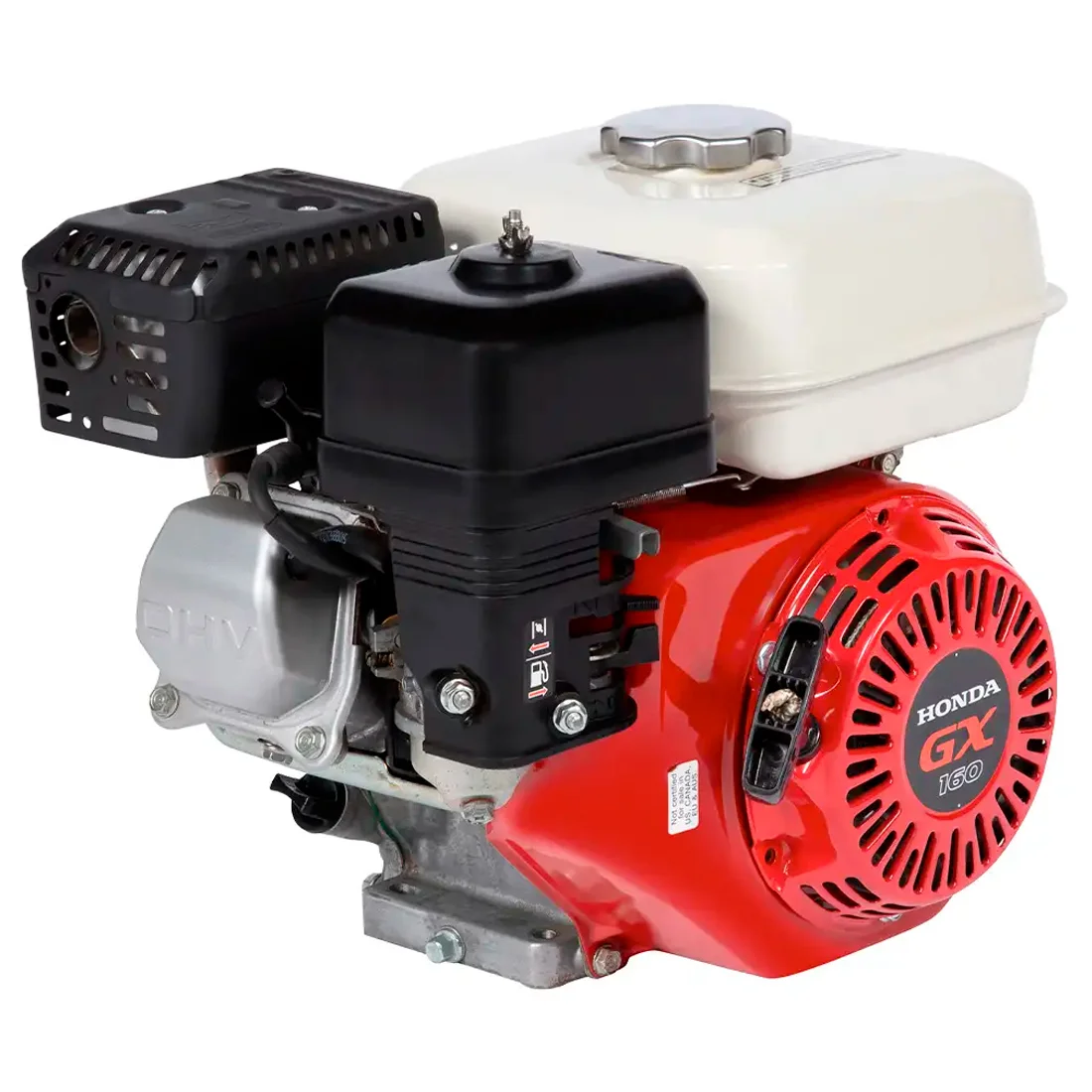 Motor Estácionário Honda à Gasolina 5.5HP, GX160QX - Com Alerta de Óleo