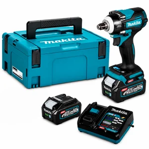 Chave de Impacto a Bateria 1/2" Makita TW004GD201 Com 2 Baterias 40v Max XGT