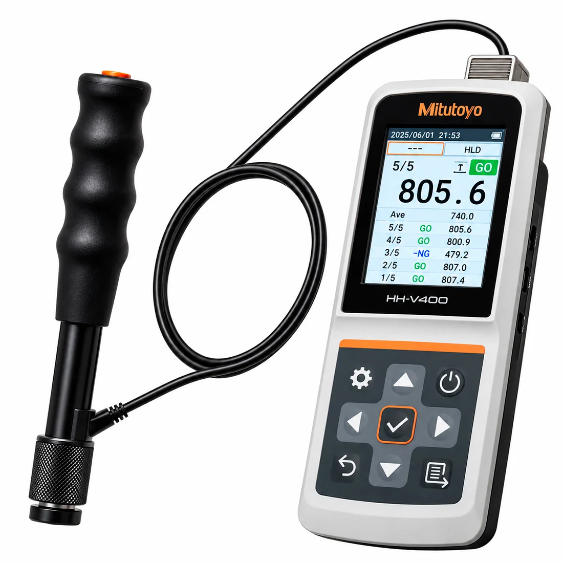 Durômetro Digital Portátil Hardmatic HH-V400 810-306 Mitutoyo
