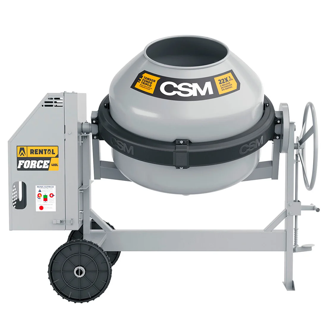Betoneira CSM Rental 400 Litros Com Motor 2CV Monofásico 220v